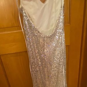 Lady Black Tie: Sparkling Champagne Gown